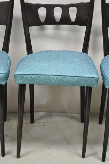 Vintage Italian Mid Century Modern Ico Parisi Style Dining Chairs - Set of 4