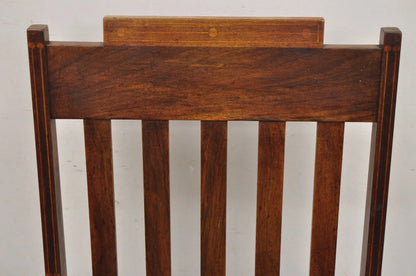 Antique Edwardian Mahogany Mechanical Reclining Slatted Morris Lounge Arm Chair