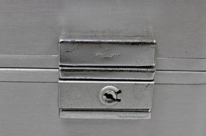 Vintage Art Deco Tokyo Japan Aluminum Hard Shell Suitcase Briefcase