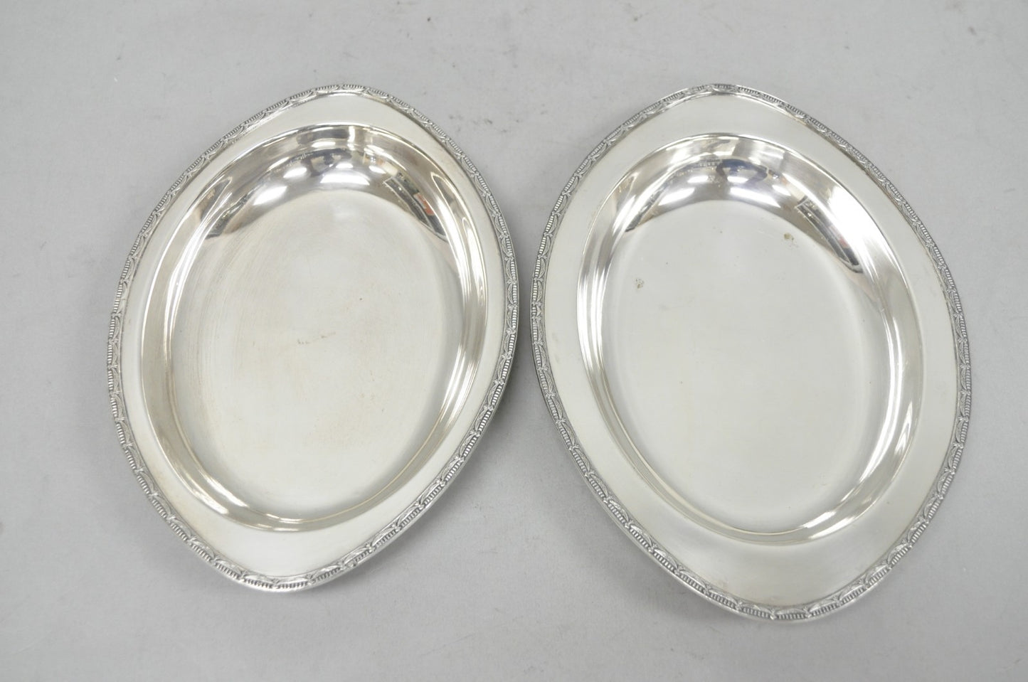 Vintage T&T Silver Plated Victorian Oval Vegetable Serving Platter w/ Drapes