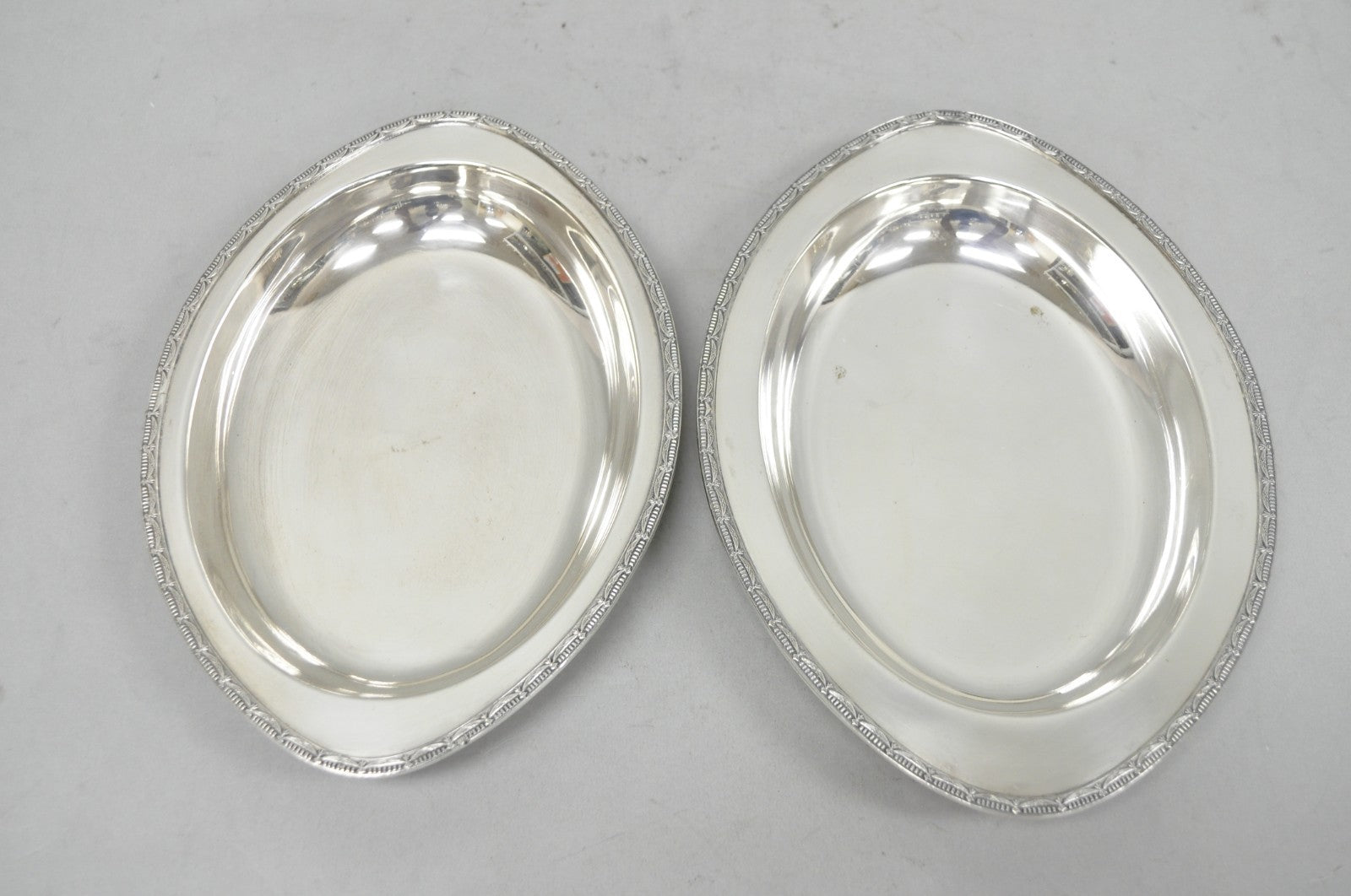 Vintage T&T Silver Plated Victorian Oval Vegetable Serving Platter w/ Drapes