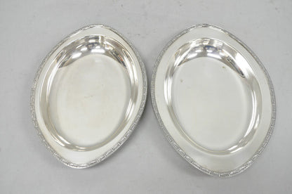 Vintage T&T Silver Plated Victorian Oval Vegetable Serving Platter w/ Drapes