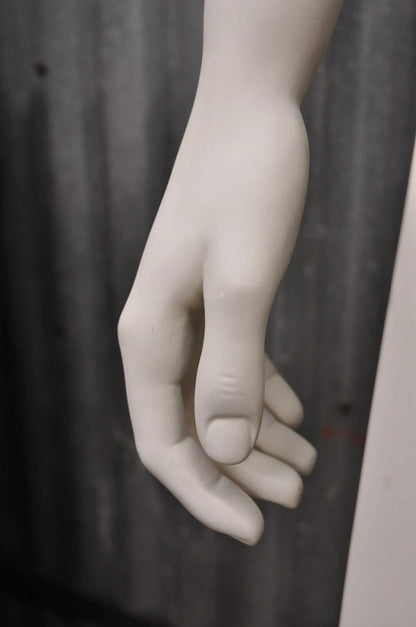 Male Fiberglass White Matte Finish Full Body Display Mannequin by Almax (B)