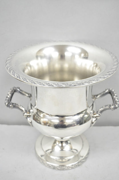 WM Rogers & Son 2051 Spring Flower Silver Plated Trophy Cup Champagne Chiller