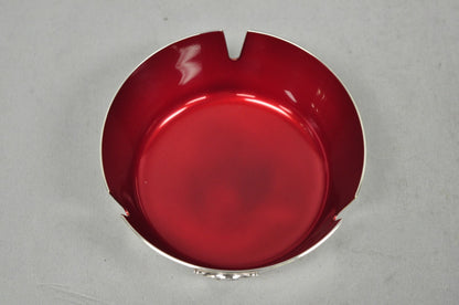Vintage Reed & Barton 22 Silver Plated Red Enamel Columbia Country Club Ashtray