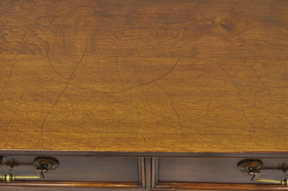 Vintage French Hollywood Regency Custom Walnut Tall Chest Highboy Dresser