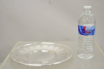 Antique Wallingford Silver Plated Victorian 10" Round Decorated Dish Platter