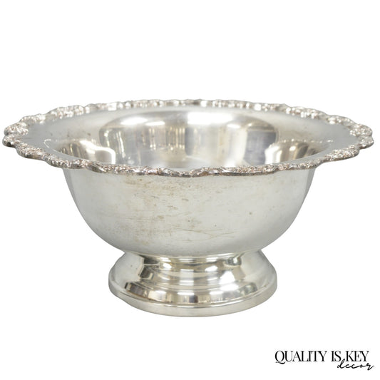 Towle Victorian Silver Plated Floral Punchbowl Champagne Chiller Ice Bucket