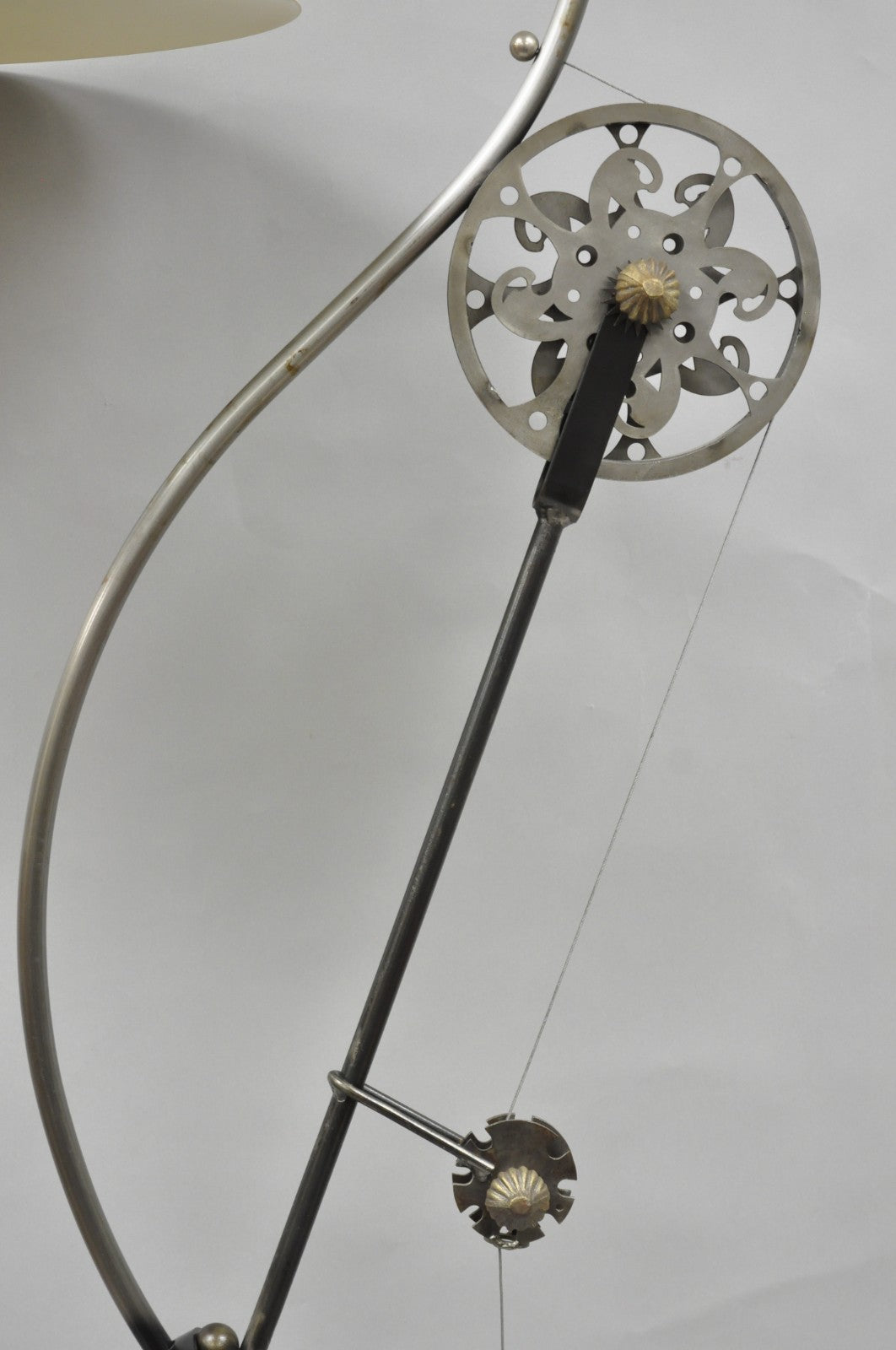 Unique Vintage Retro Steampunk Adjustable Cantilever Pulley Victorian Floor Lamp