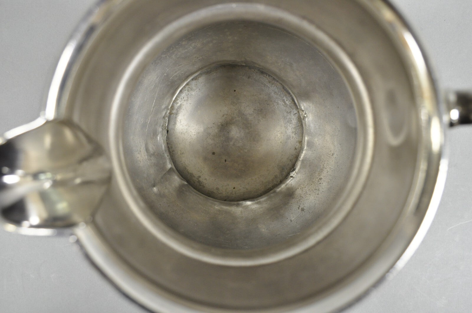 Vintage Victorian Silver Plated Pewter Bulbous Lemondade Water Pitcher