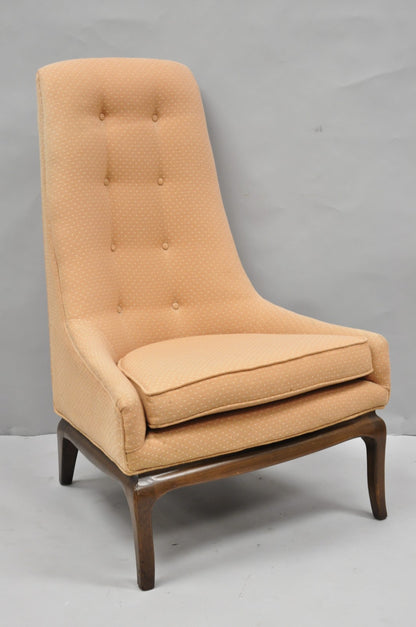 Mid Century Modern Walnut Lounge Chair Attr. T H Robsjohn Gibbings for Widdicomb