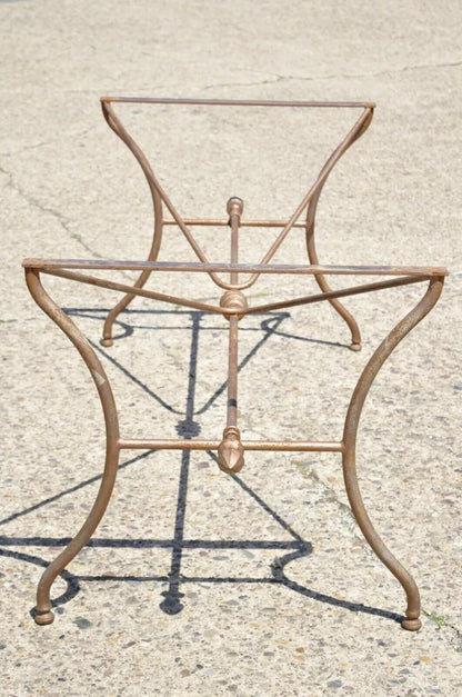 Vintage Italian Neoclassical Style Large Iron French Pastry Dining Table Base