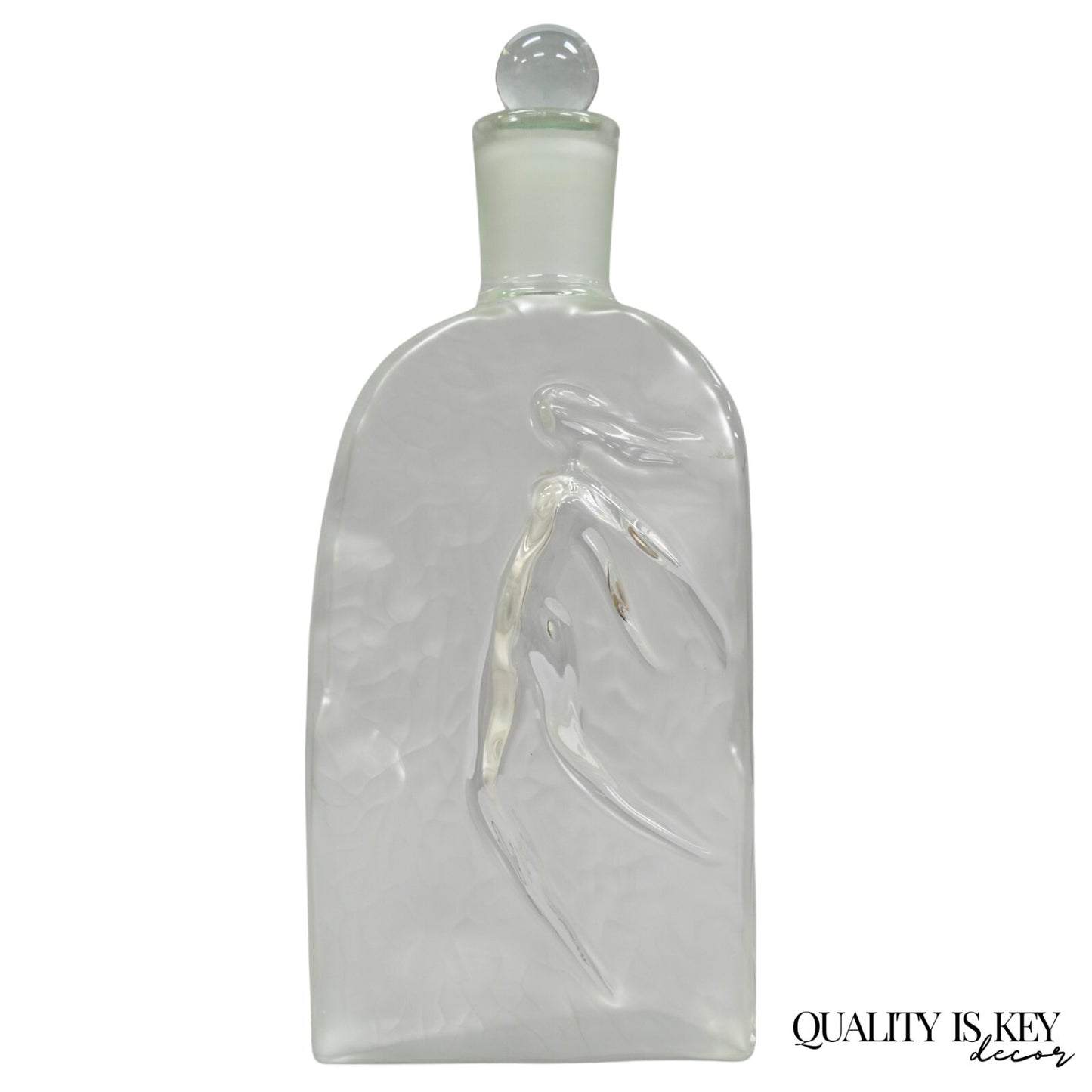 Vintage Large 14" Glass Dummy Bottle “Fleur d’ Eau” by Rochas Perfume Display