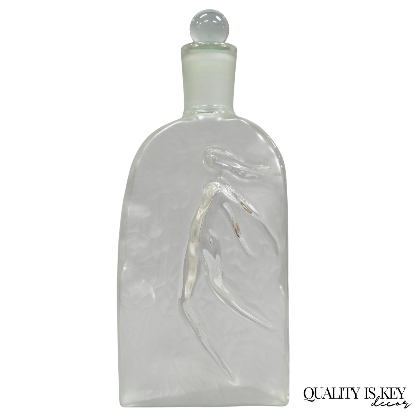 Vintage Large 14" Glass Dummy Bottle “Fleur d’ Eau” by Rochas Perfume Display