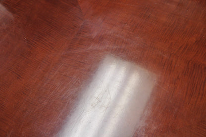 Baker Harlequin Modern Cross Inlay Top Large Coffee Cocktail Table on Wheels