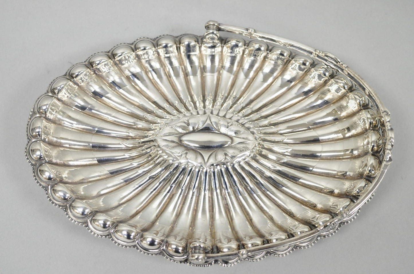 Antique Rogers & Bro Silver Plated Wedding Brides Basket w Reticulated Handle