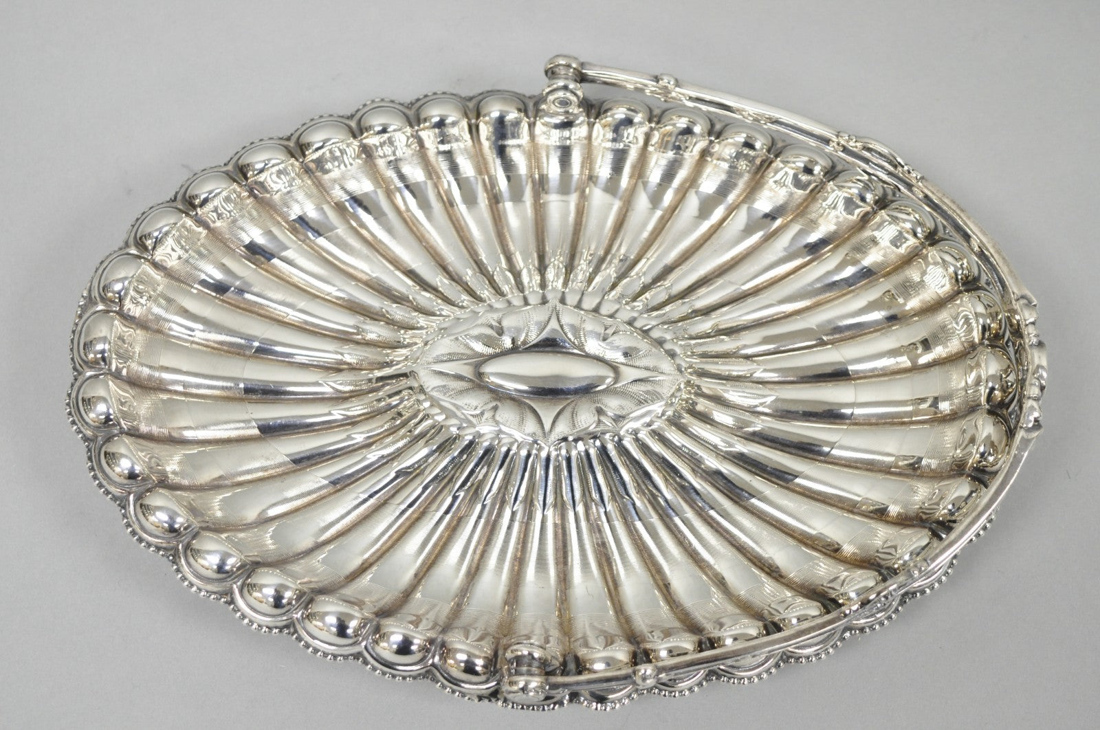 Antique Rogers & Bro Silver Plated Wedding Brides Basket w Reticulated Handle