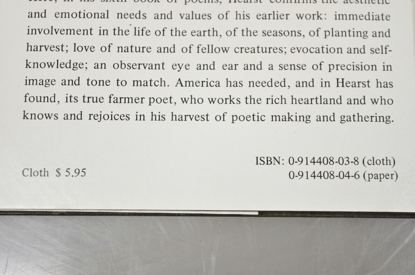 Shaken by Leaf-Fall: Poems by James Hearst Kylix Press (Hardcover) 1976 NOS