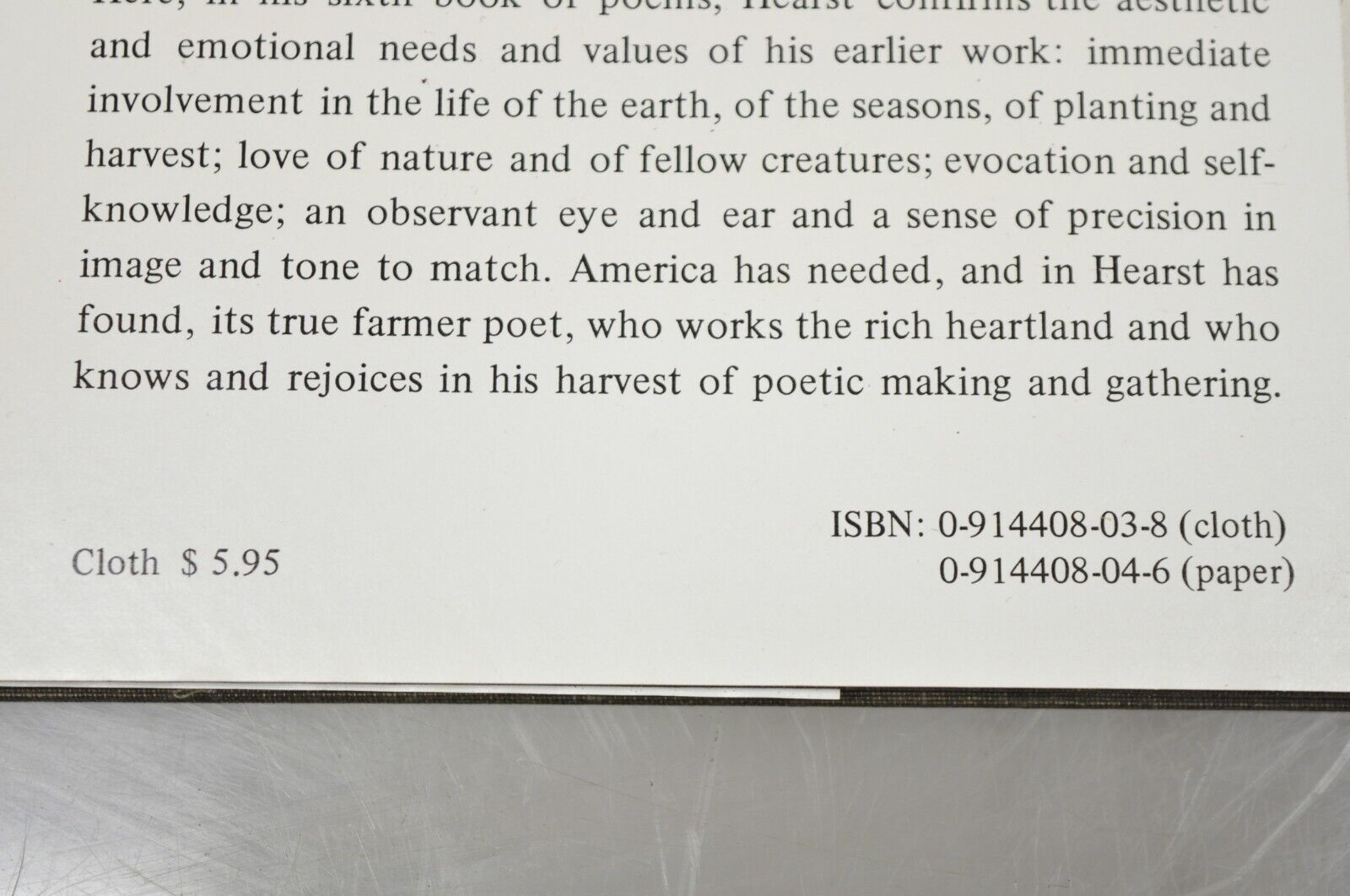 Shaken by Leaf-Fall: Poems by James Hearst Kylix Press (Hardcover) 1976 NOS