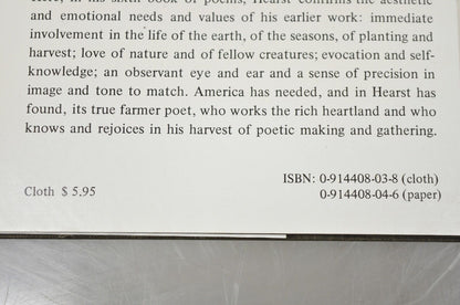 Shaken by Leaf-Fall: Poems by James Hearst Kylix Press (Hardcover) 1976 NOS