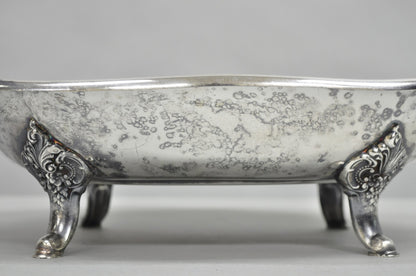 Vintage Baroque by Wallace Victorian Silver Plated Footed Centerpiece Fruit Bowl