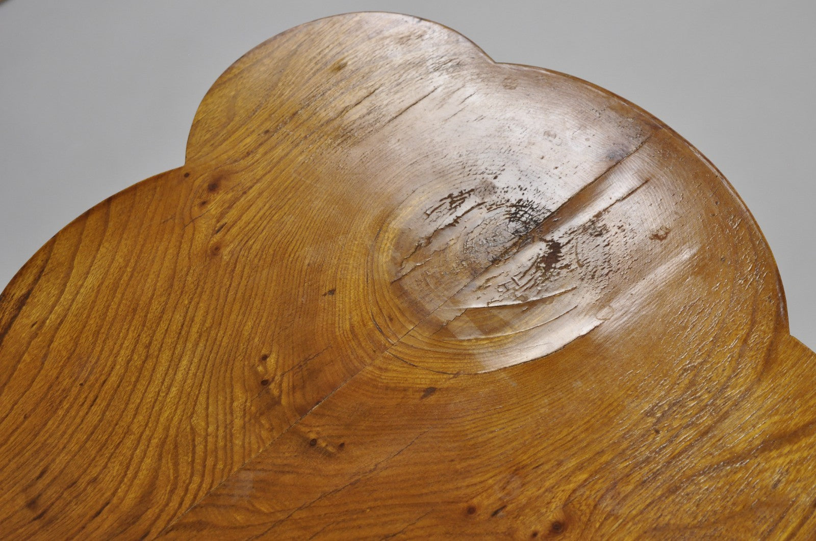 Vintage Art Deco Style Burr Walnut Curved Leg Pedestal One Drawer Side Table