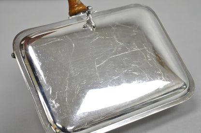 Vintage Victorian Silver Plated Crumb Catcher Table Butler by SF Co