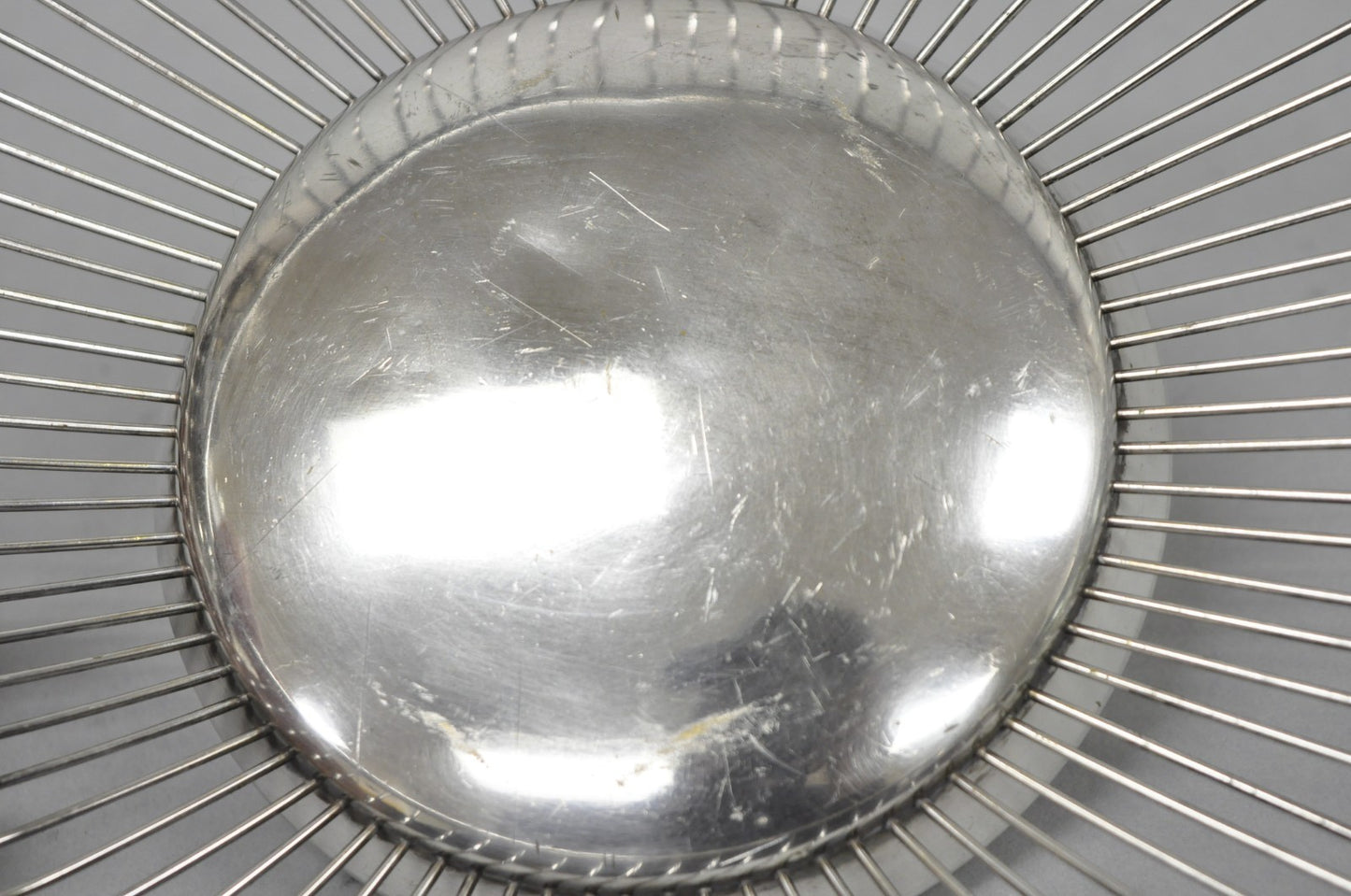 Vintage Mid Century Modern Eales Italy Silver Plated Wire Fruit Bread Basket