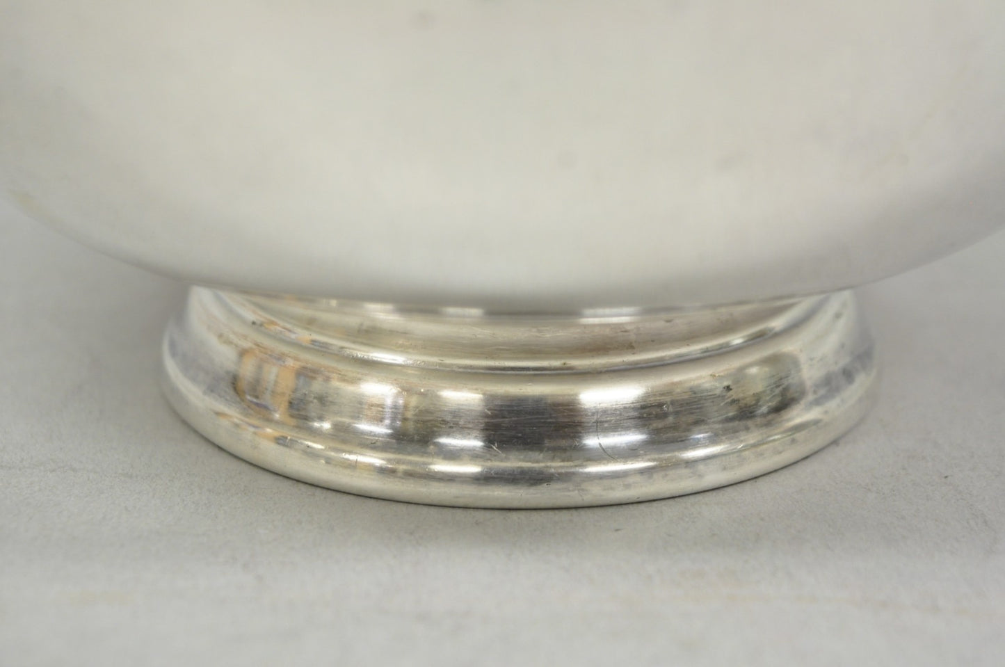 Vintage Mid Century Modern Reed & Barton 104 Silver Plated Red Enamel Bowl