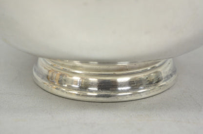 Vintage Mid Century Modern Reed & Barton 104 Silver Plated Red Enamel Bowl