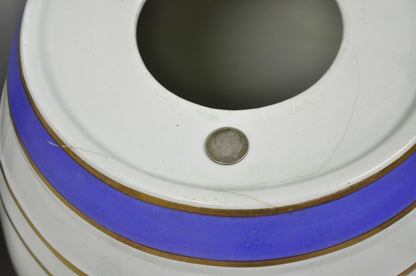 Antique Loftus London English Victorian Porcelain Spirits Whisky Barrels - Pair