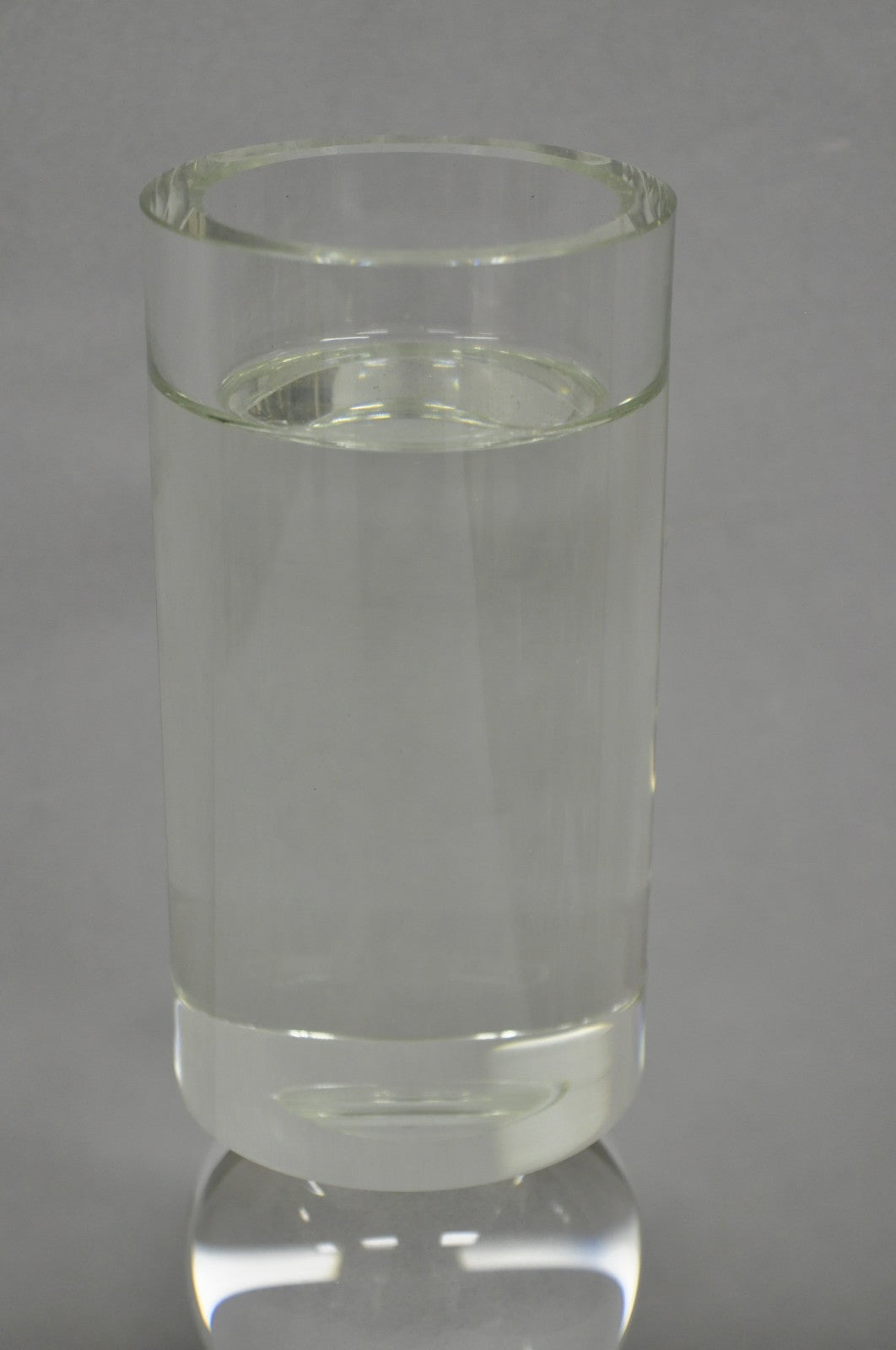Modern Lee Broom Fulcrum Art Glass 12" Transparent Candlestick