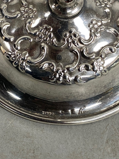 Vintage Victorian Style Silver Plated Restaurant Receipt Metal Spike by Stieff