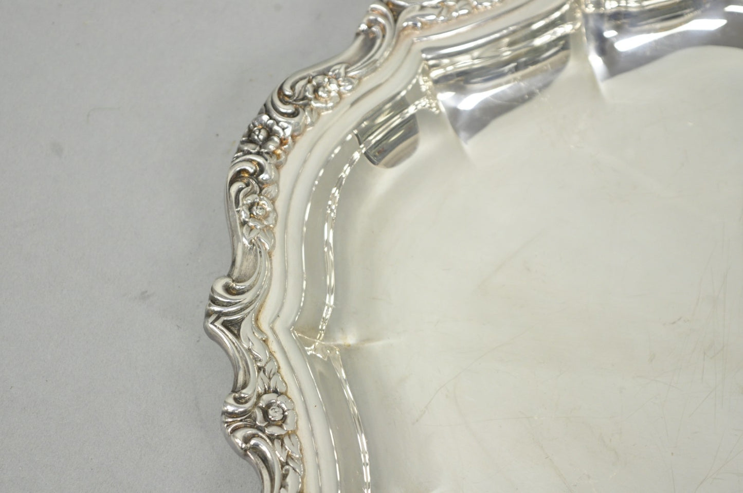 International Silver "Countess" Silver Plated Small Bar Tray Serving Platter