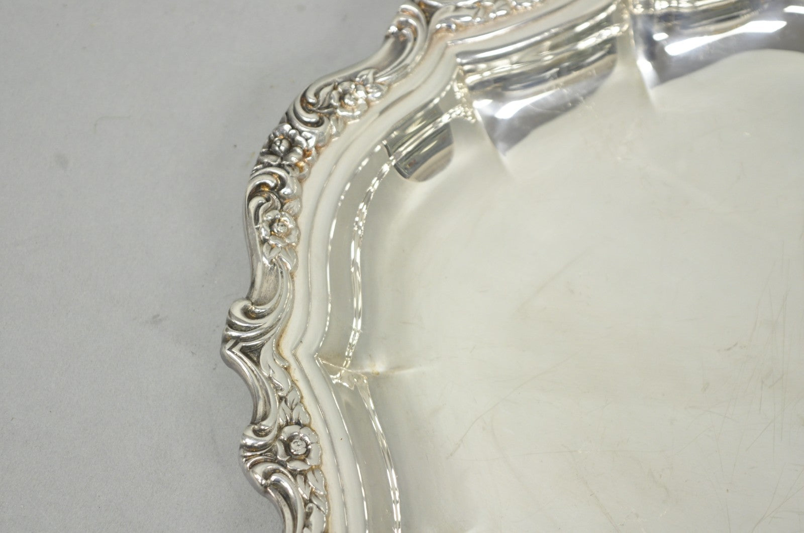 International Silver "Countess" Silver Plated Small Bar Tray Serving Platter