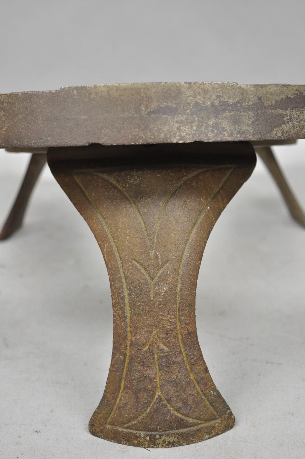 Antique Victorian Metal "Rest Your Feet Here" Cowboy Horseshoe Footstool Stool