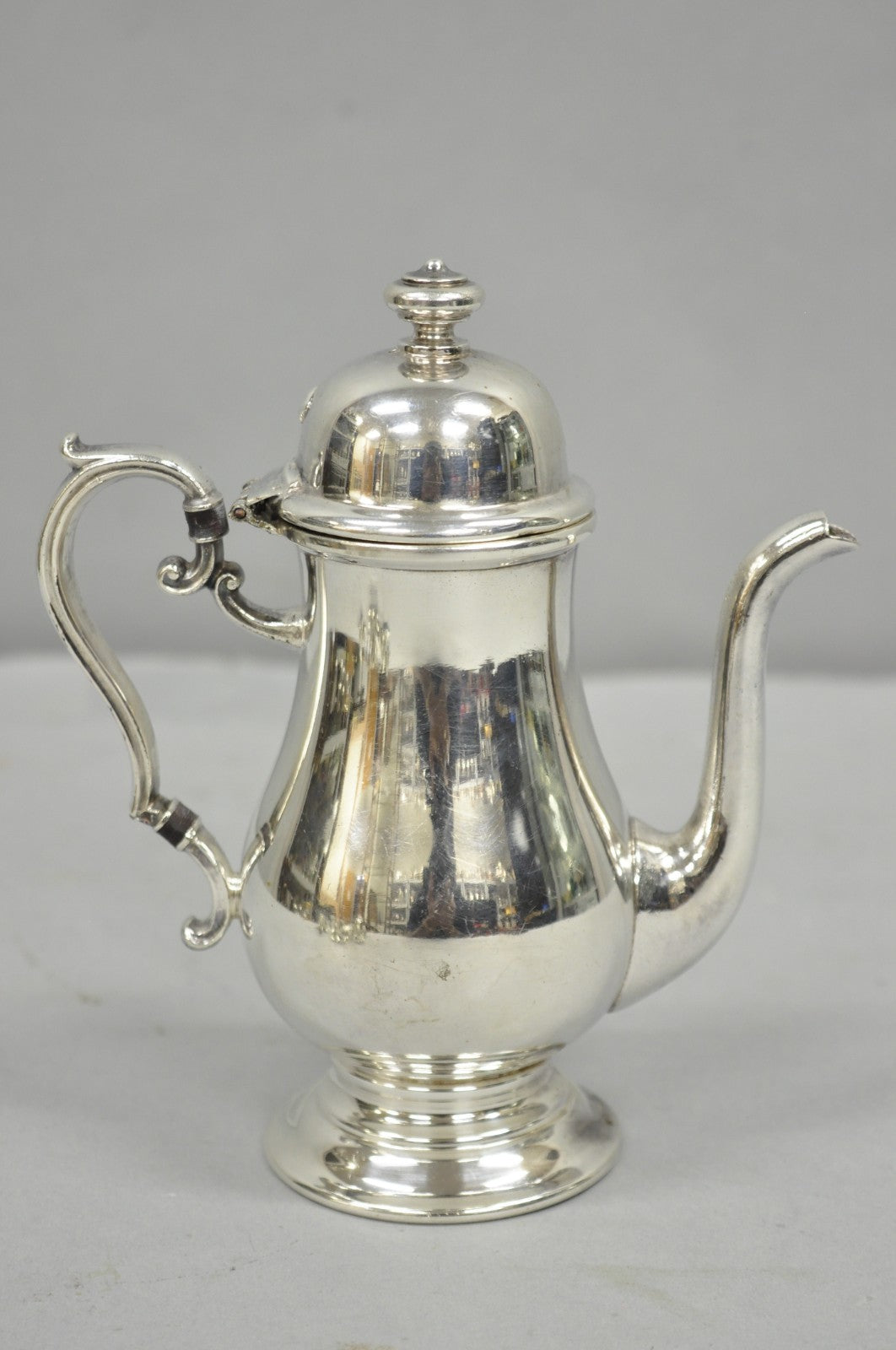 Vintage English Sheffield Victorian Silver Plated Small Coffee Creamer Pot