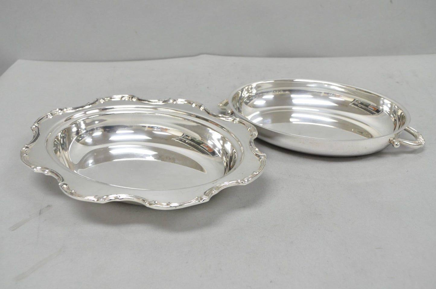 Vintage Victorian Style Silver Plated Covered Vegetable Serving Dish Platter