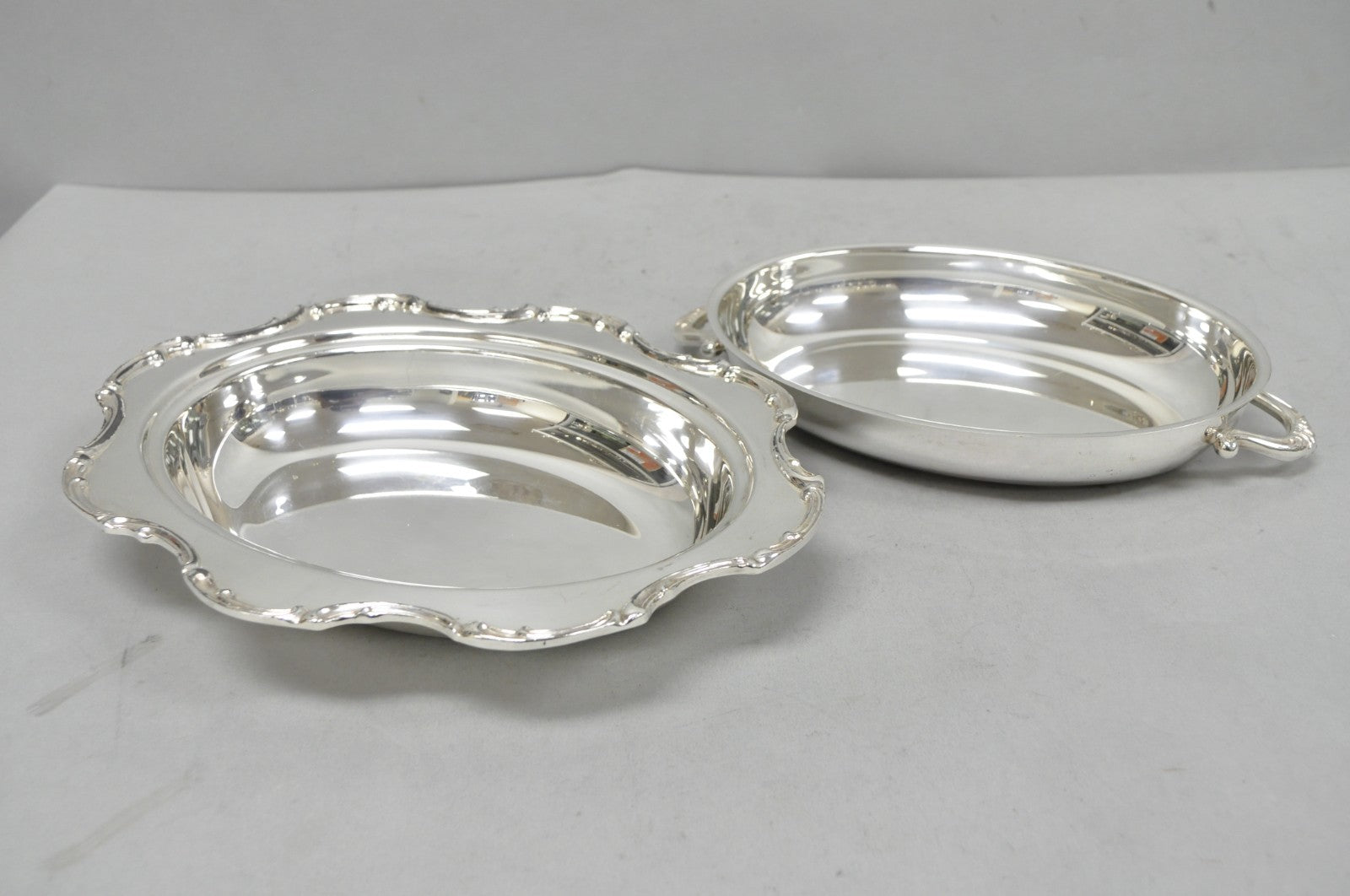 Vintage Victorian Style Silver Plated Covered Vegetable Serving Dish Platter