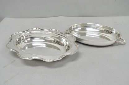 Vintage Victorian Style Silver Plated Covered Vegetable Serving Dish Platter