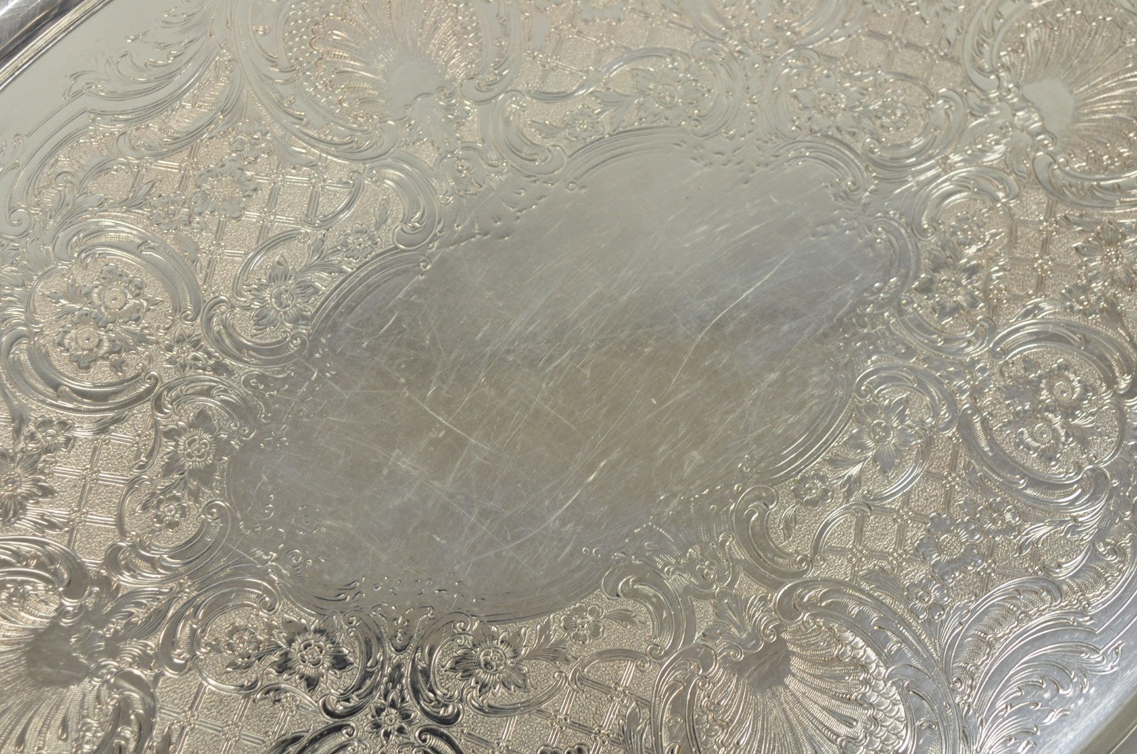 Vintage Reed & Barton 05600 Regent Victorian Silver Plated Serving Platter Tray