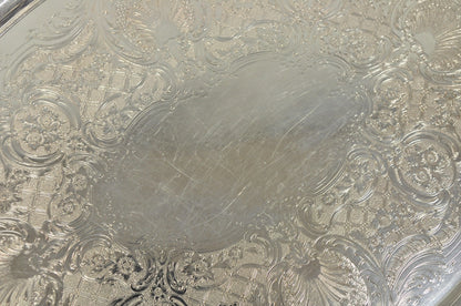 Vintage Reed & Barton 05600 Regent Victorian Silver Plated Serving Platter Tray