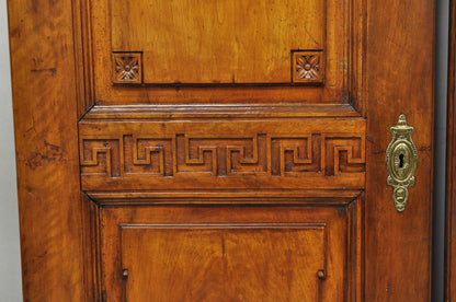 Antique French Country Louis XV Style Carved Walnut Cabinet Doors - a Pair