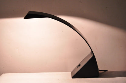 Marco Zotta Arcobaleno Black Desk Lamp for CIL Roma Italy 1970's Italian Modern