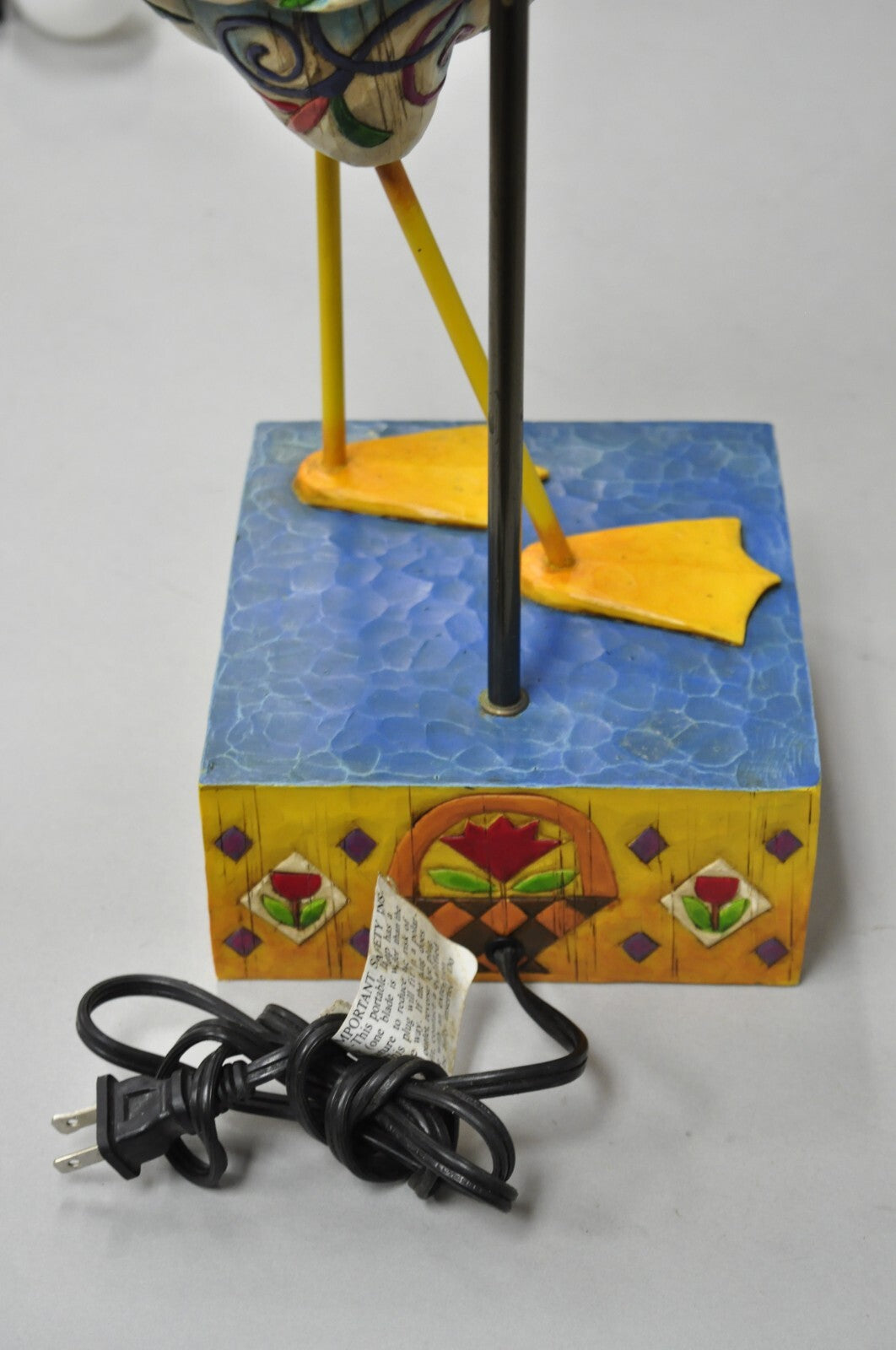Jim Shore Heartwood Creek 2003 "Lady of the Lake" Southwestern Goose Table Lamp