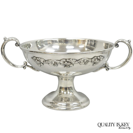 Vintage RS Co Sheffield Silver Plated Trophy Cup Pedestal Compote Fruit Bowl