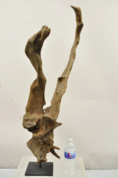 Vintage Abstract Sculpted Wood Sculptural Free Form Table Sculpture Statue