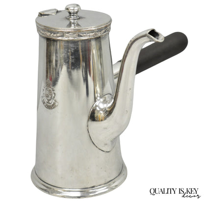Antique "The Windermere Hotel" London Silver Plated Coffee Tea Pot by Gorham