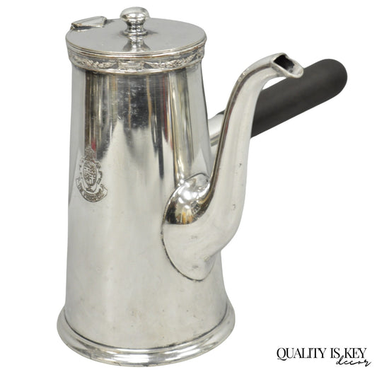 Antique "The Windermere Hotel" London Silver Plated Coffee Tea Pot by Gorham