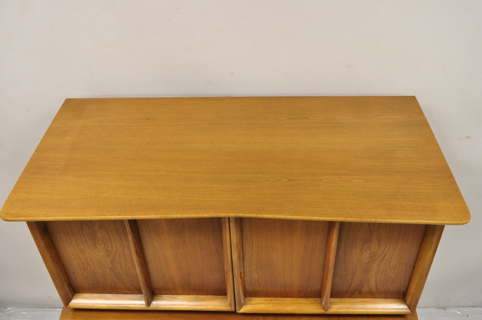 Kent Coffey Eloquence Mid Century Modern Walnut Tall Chest Highboy Dresser